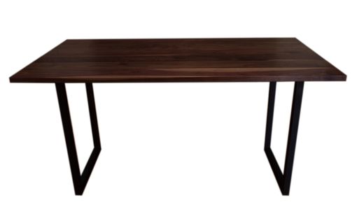 Custom Made Walnut Wood Desk, Modern Walnut Desk