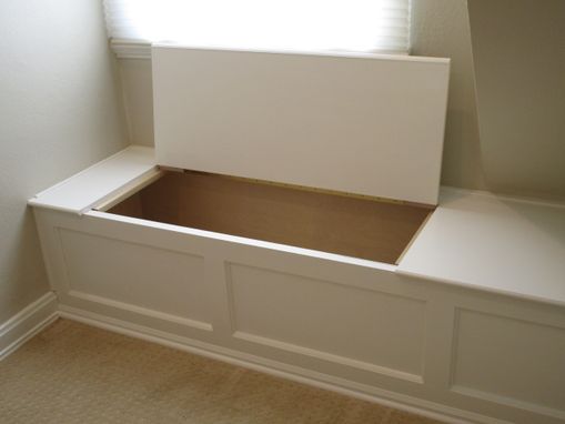 Custom Made Built-In Window Seat With Storage