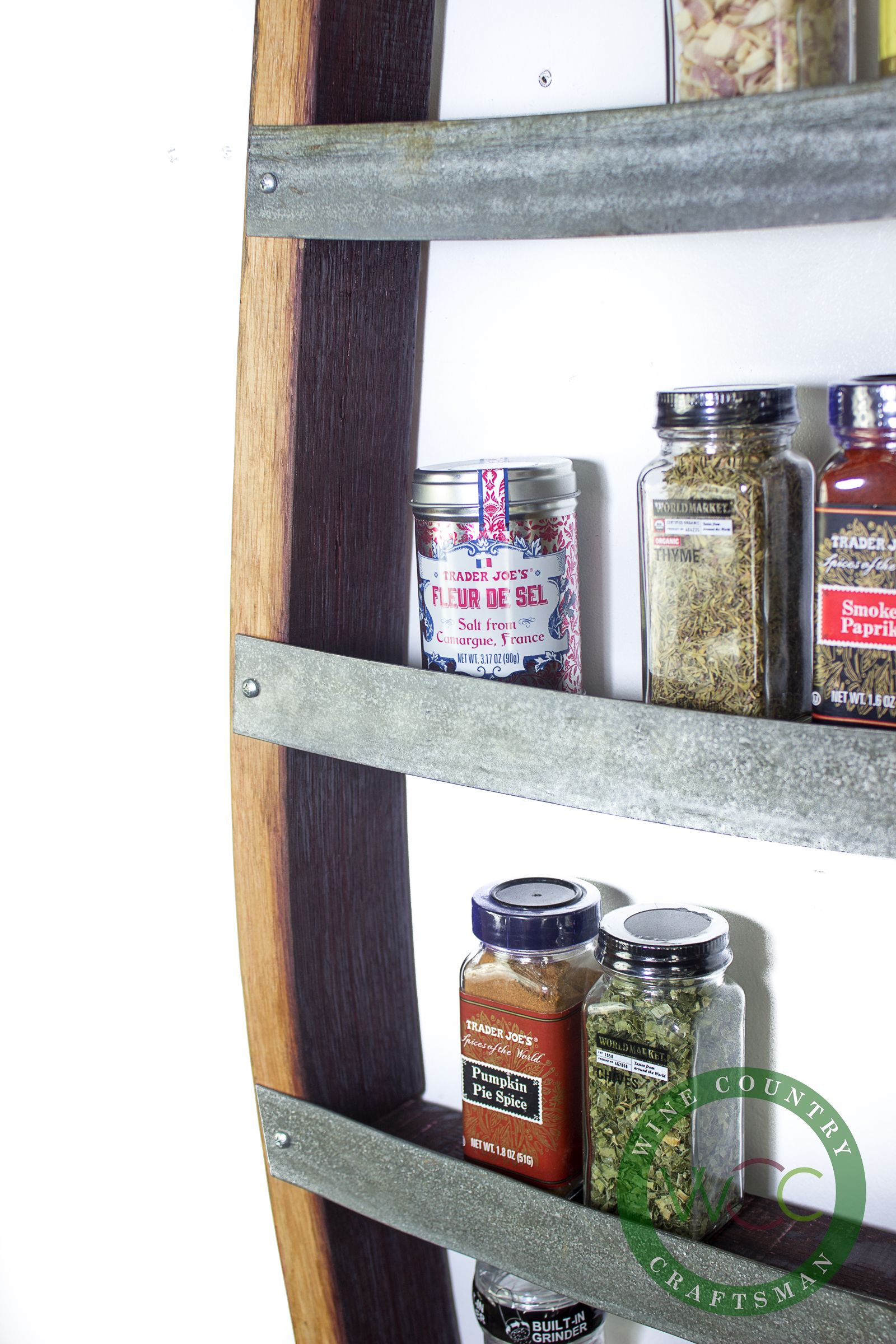 Buy Custom Wine Barrel Spice Rack Thyme Made From Retired