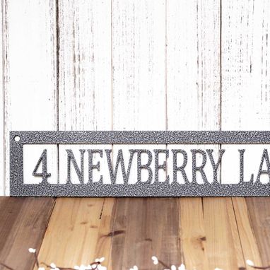 Custom Made Metal Address Sign, Custom Metal Sign, House Number, Address Plaque, Personalized Outdoor Address
