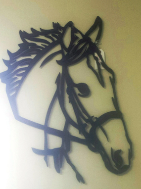 Custom Made Custom Metal Horse Head Wall Art