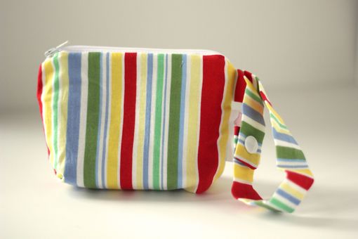 Custom Made Mini Gusseted Messy Bags (Snack Bags) - Retro Cha Cha Stripe