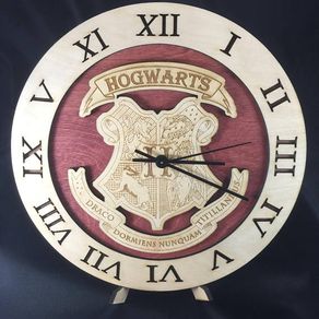 Harry Potter Hogwarts Wood Laser Cut Christmas Ornaments Set of Five 