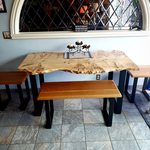 Hand Made Mappa Burl Dining Table By Prodigy Built Custommade Com