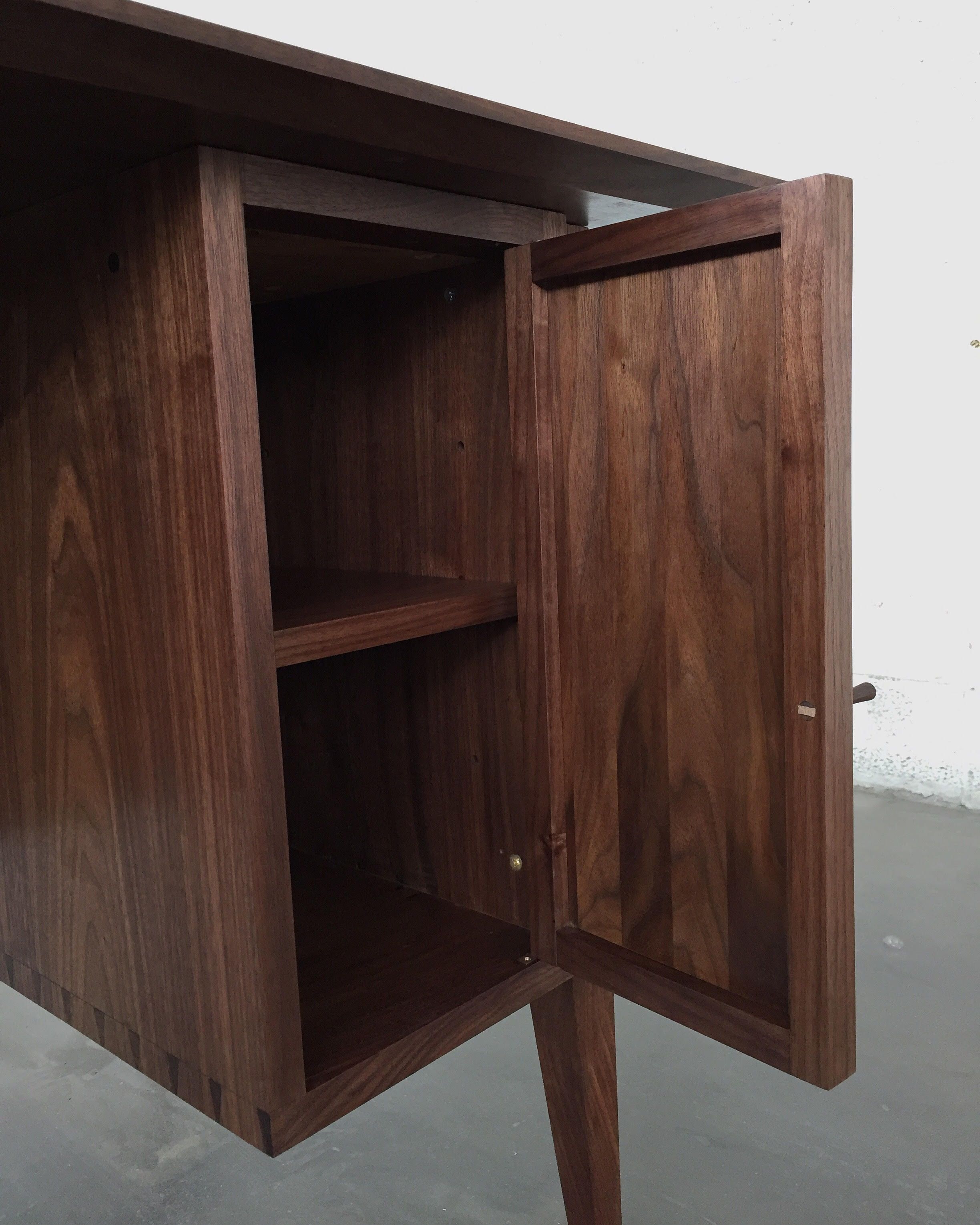 Handmade Office Desk In Walnut by MTTHRMN Fine Furniture | CustomMade.com