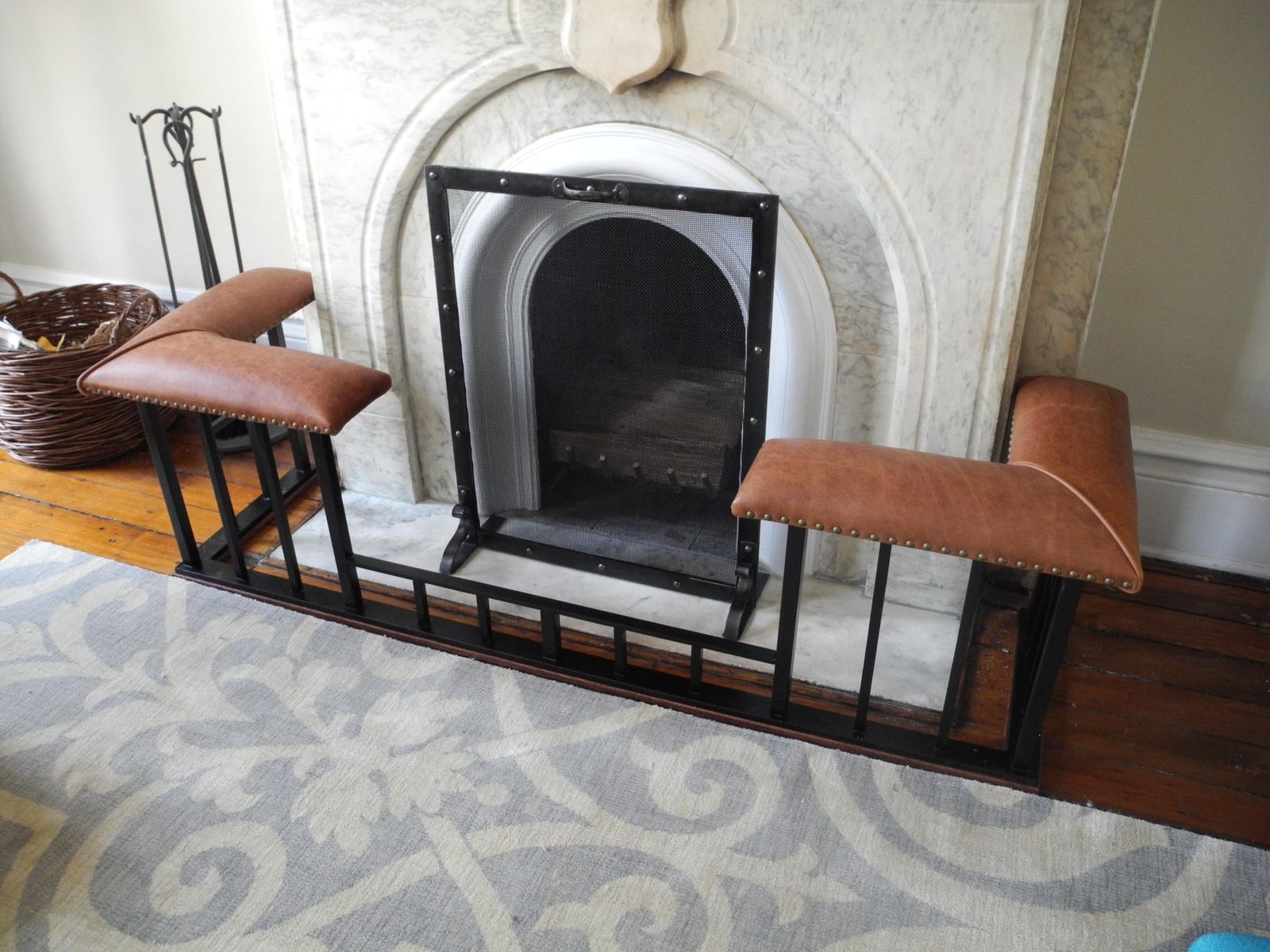 Custom Fireplace Screens And Club Fender Benches By Old English