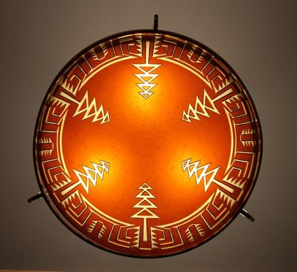 Custom Made Pima Carved Hemisphere