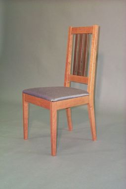 Custom Made Cherry And Walnut Dinning Chair