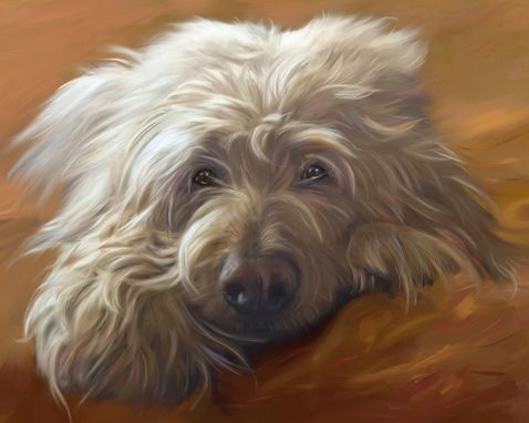 Custom Made Custom Realistic Pet Portrait On Paper Or Canvas