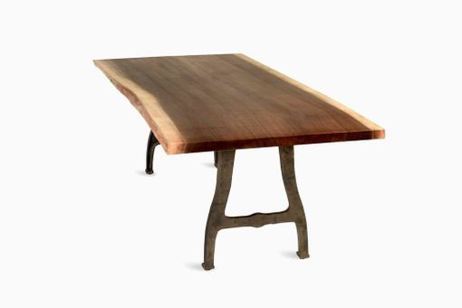 Custom Made Reclaimed Walnut Slab Table