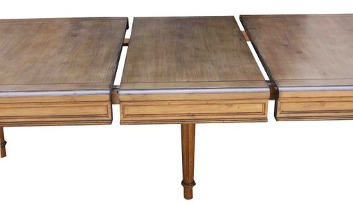 Custom Made Classic Colonial Fluted Leg Extension Table