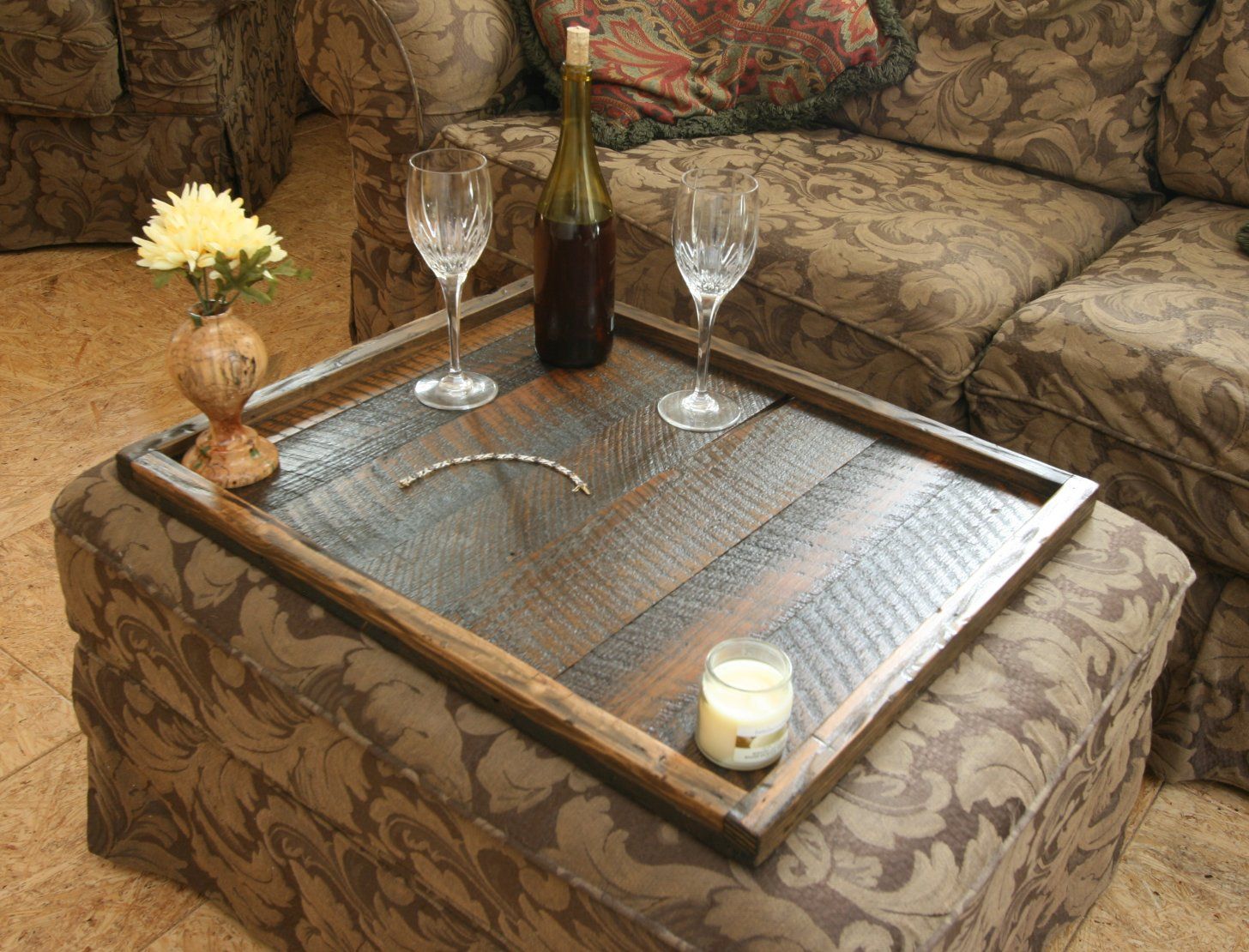 Buy Hand Made Distressed To Impress! Rustic Modern Oversized Ottoman