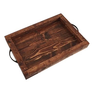 Custom Made Serving Tray — Solid Wood Decorative Functional Food Tray