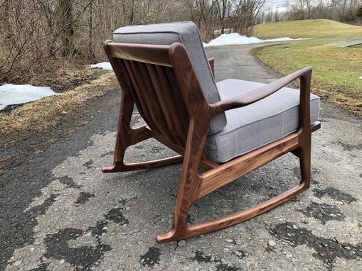 Custom Made Mid Century Modern Rocking Chair