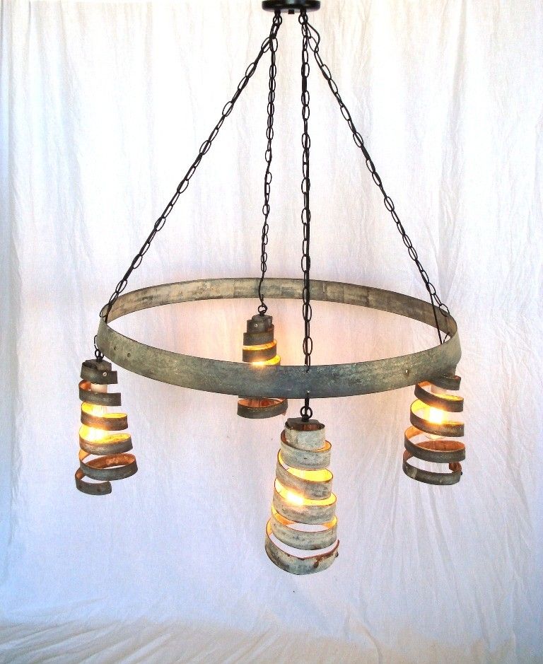 Buy Hand Made Wine Barrel Ring Chandelier Bajan Celestial Made From