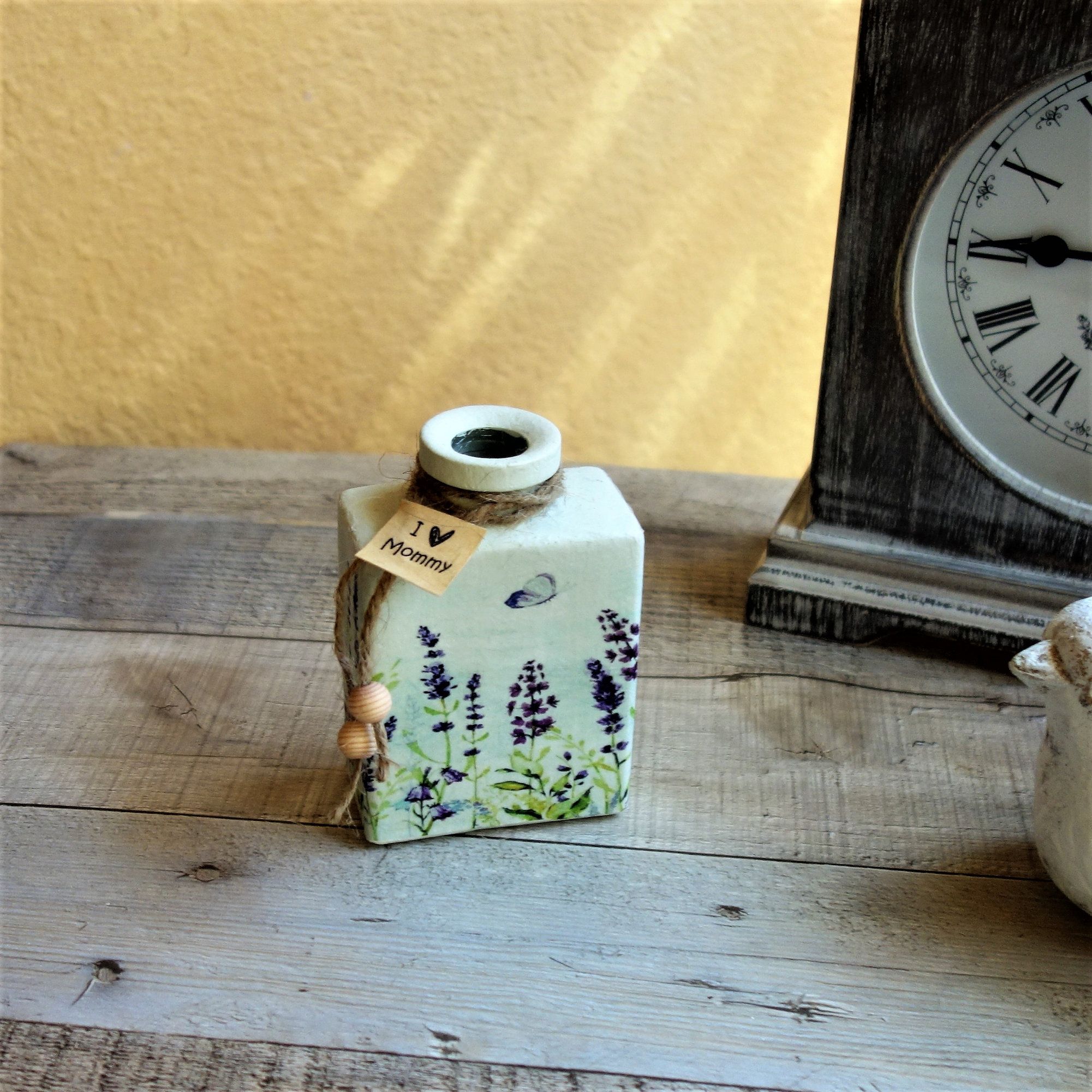 Custom Mini Vase For Mommy Birthday Gift I Love Mommy Pot Vase For