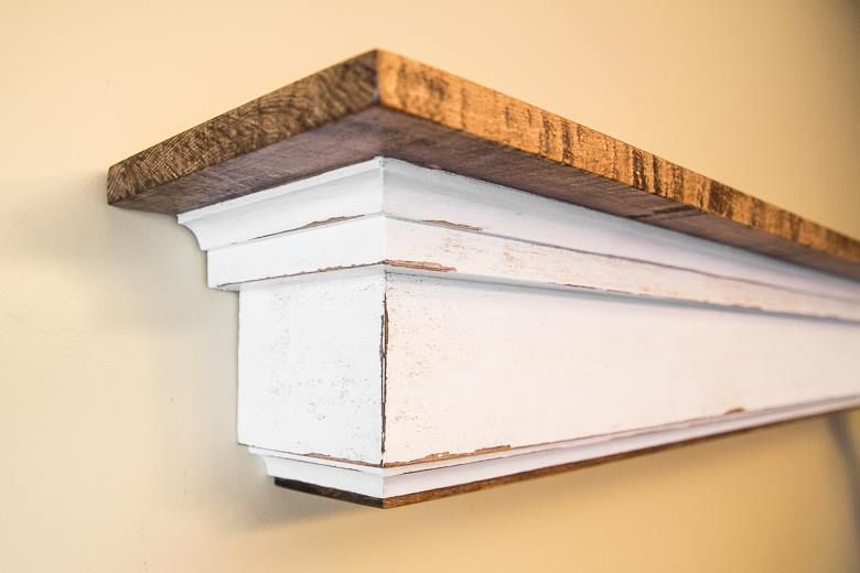 Buy Handmade Stained Maple Distressed Painted 48in Fireplace Mantel