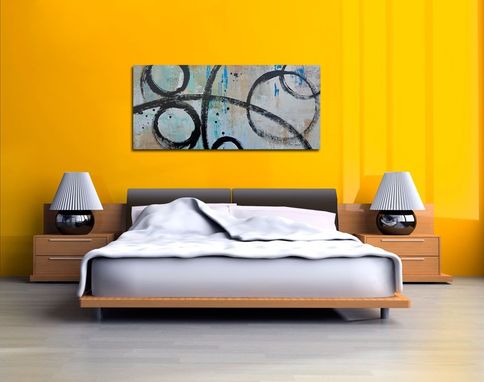 Custom Made "Perfect Timing" - Large Original Art. Contemporary Abstract Painting With Circles