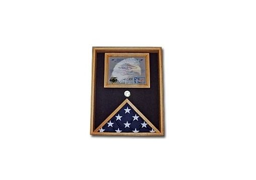 Custom Made Military Flag And Certificate Case