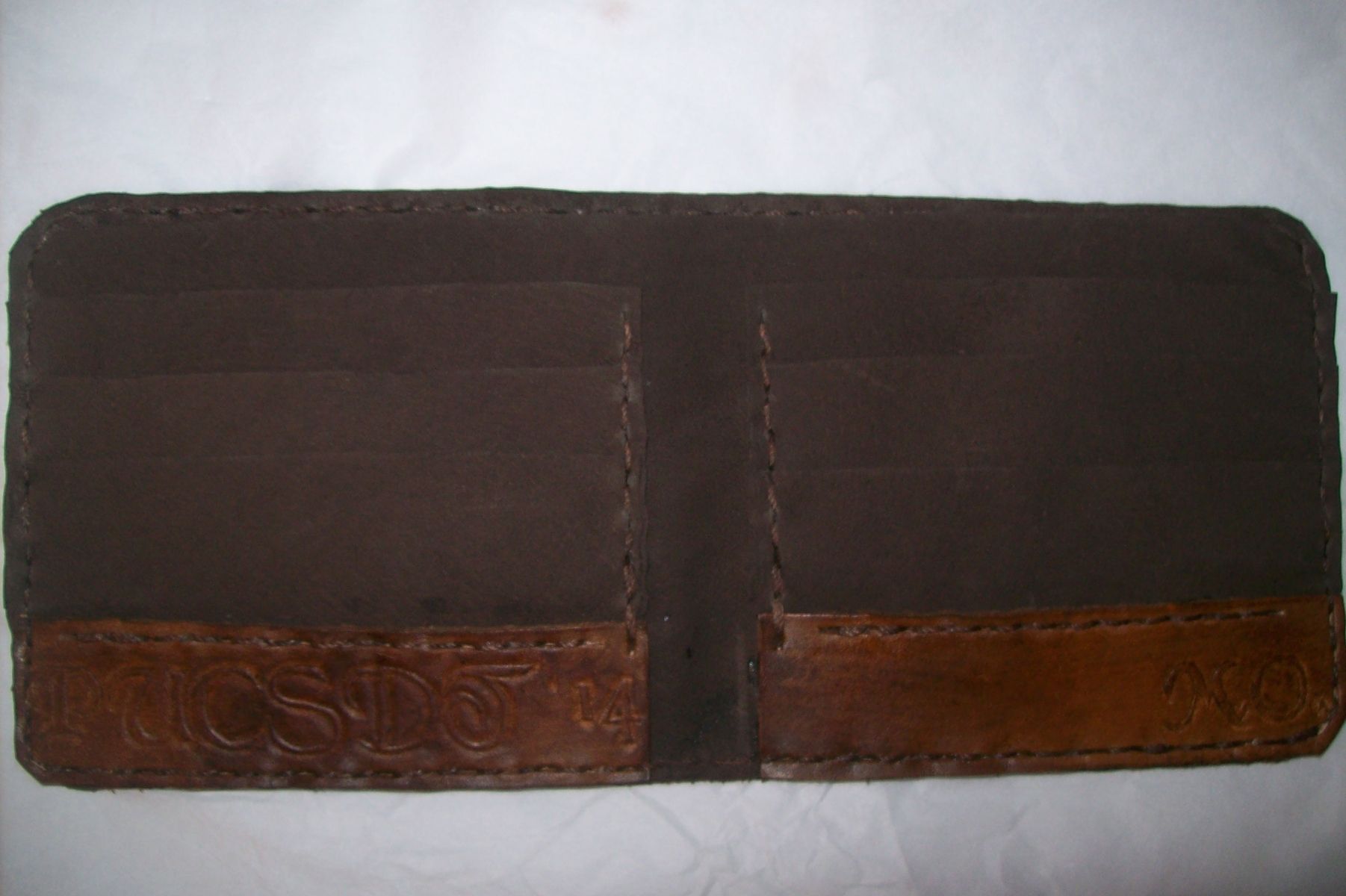 Buy Hand Made Custom Leather Bifold Wallet, Made To Order From Kerry's ...