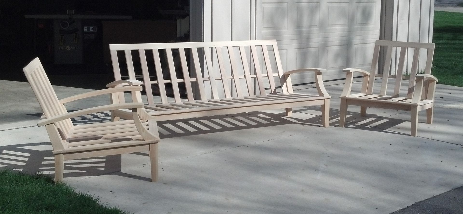 Custom Made Cypress Patio Furniture by Glessboards
