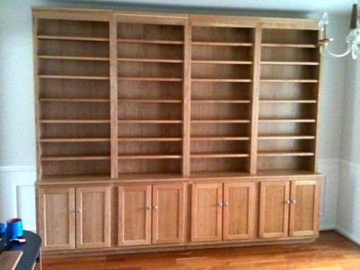 Custom Made Stand Alone Cherry Bookcases