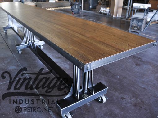 Custom Made Post Industrial Conference Table