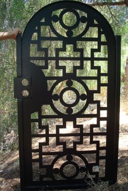 Custom Made Gate Metal Custom Garden Entry Walk Thru Pedestrian Gates Ornamental Steel Iron