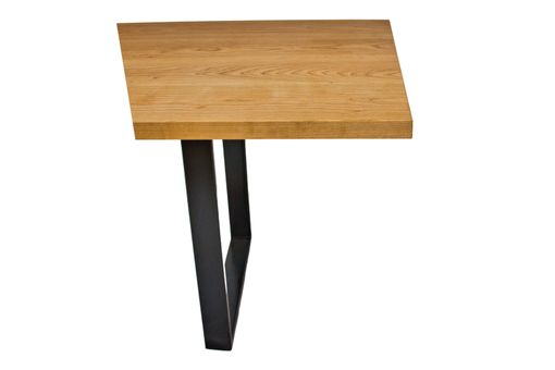 Custom Made Cherry Farmhouse Dining Table, Rustic Wood Dining Table, Modern Dining Table