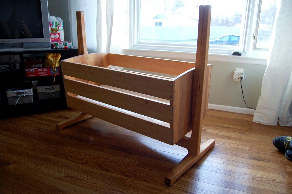 Buy Hand Made Modern Cradle, made to order from Westside Designworks