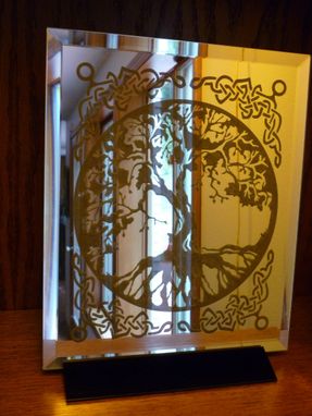 Custom Made Crystal Mirror Artwork - Tree Of Life