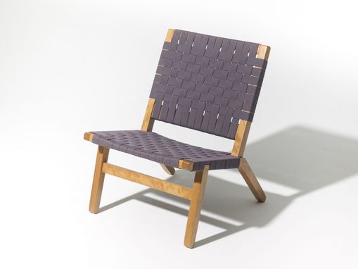 Custom Made Lounge Chair In Cherry