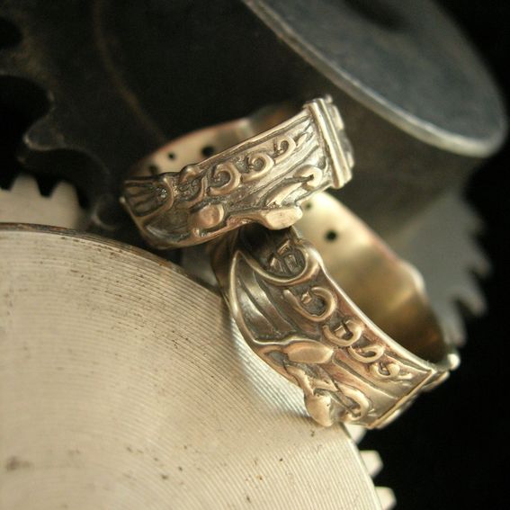 Hand Made Wedding Bands, Matching by Bmf Jewelry | CustomMade.com