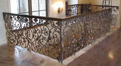 Custom Made Scroll Railing