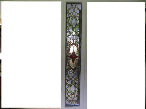 Custom Made Victorian Design Stained Leaded Glass Window Wall Divider