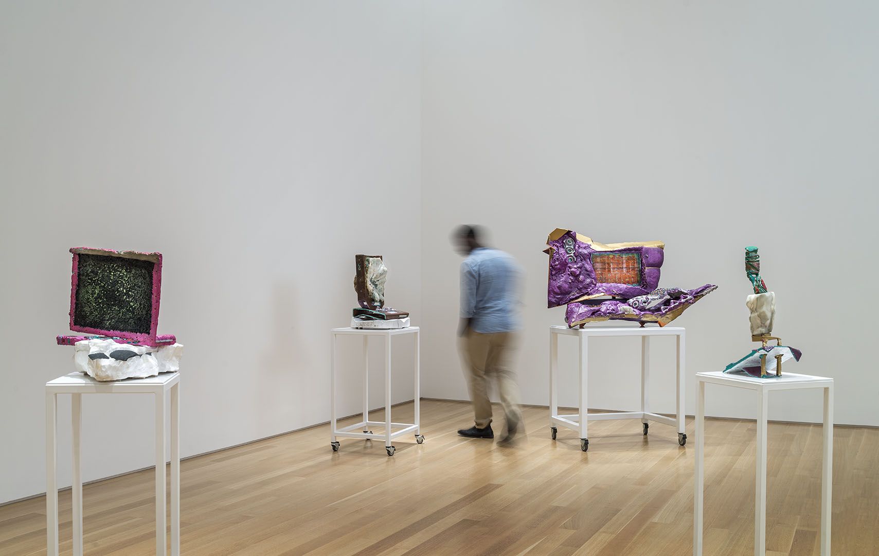 Hand Made Metal Pedestals For Art Or Display by Darin White