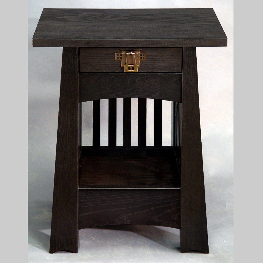 Hand Crafted Tulip End Table / Nightstand by Dryad Studios