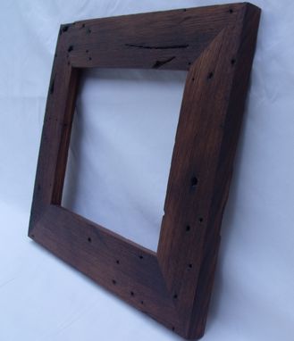 Custom Made Recycled American Wormy Chestnut Picture Frame