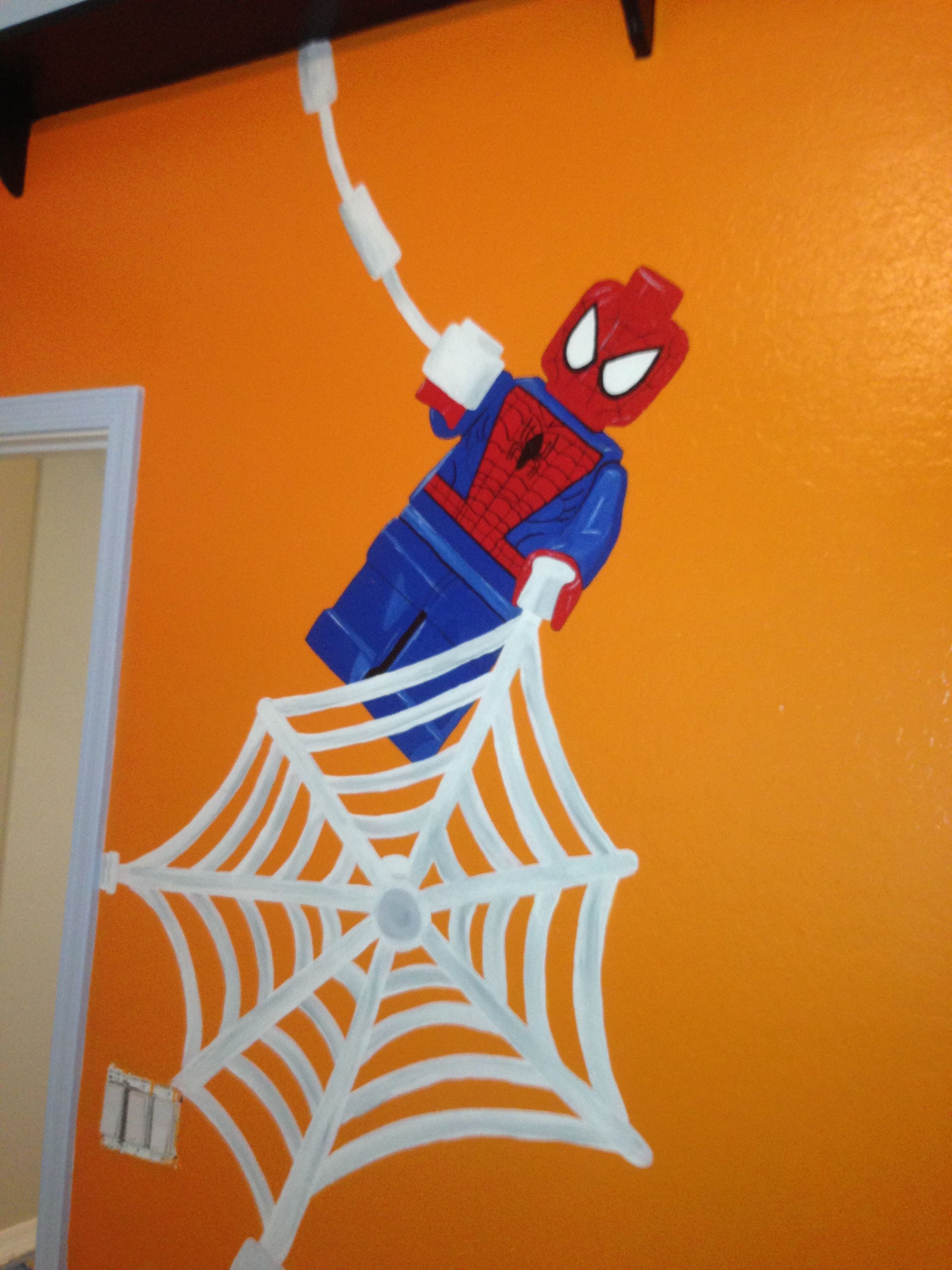 Hand Crafted Lego Mural by Kid Murals by Dana