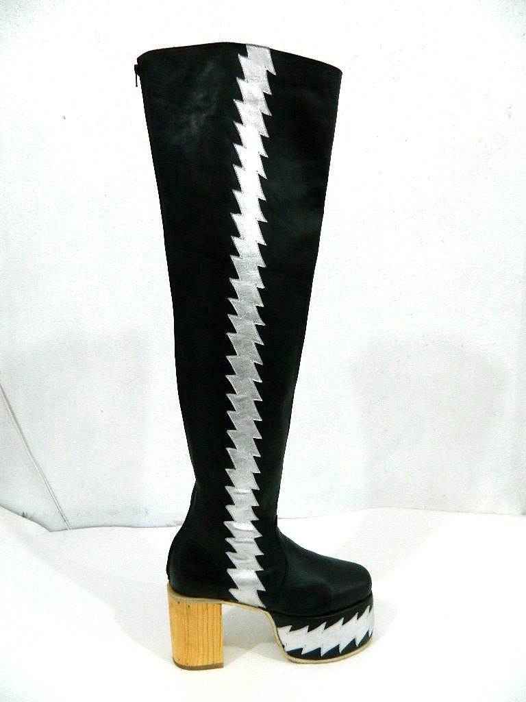 Hand Made Costume Kiss Rock Band Boots Platform Boots Made Of Genuine ...