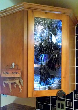 Custom Made Stained Glass Horses