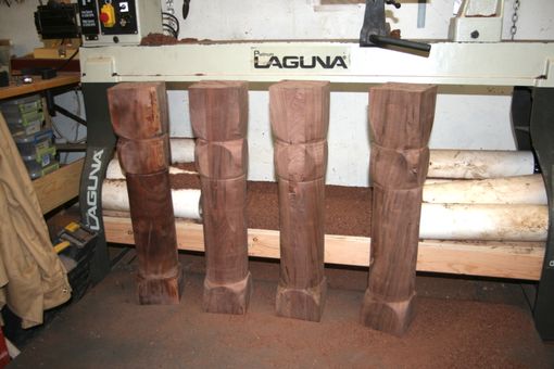 Custom Made Turned Legs For Dining Table