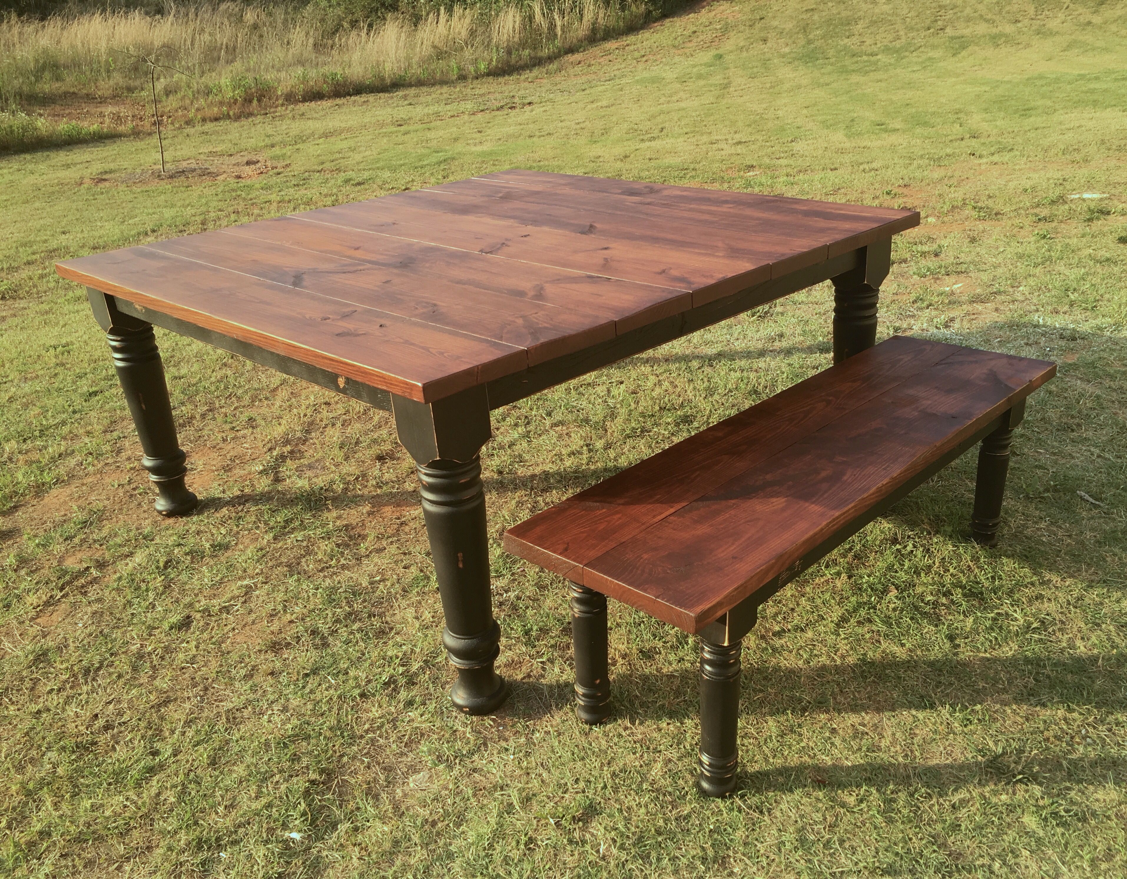 Hand Made Square Farmhouse Dining Room Table by Boardman Co Woodworks ...