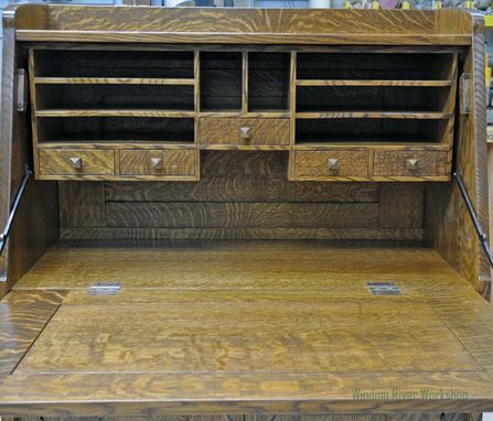 Custom Made Stickley Style Drop Front Desk