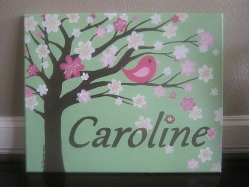 Custom Made Custom Nursery Artwork - Name Canvas