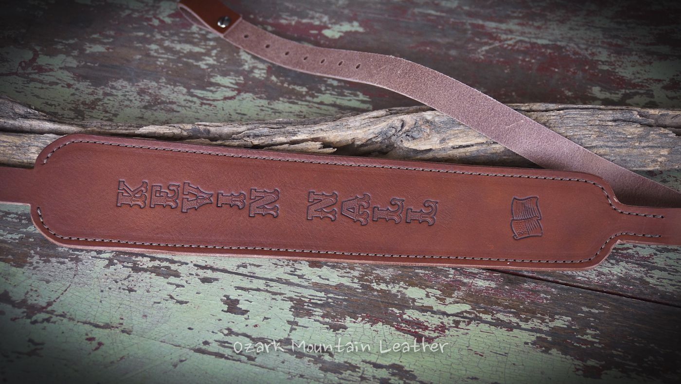 Buy Hand Made Custom Leather Rifle Sling, made to order from Ozark ...