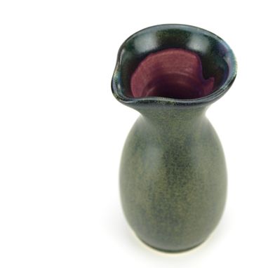 Custom Made Iron Purple Sake Bottle Tokkuri Wheel Thrown Ceramic Pottery By Gemfox Sra Usa