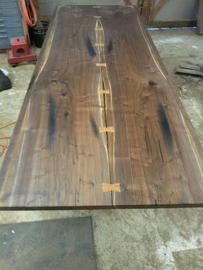 Custom Made Solid Wood Contemporary Dining Table