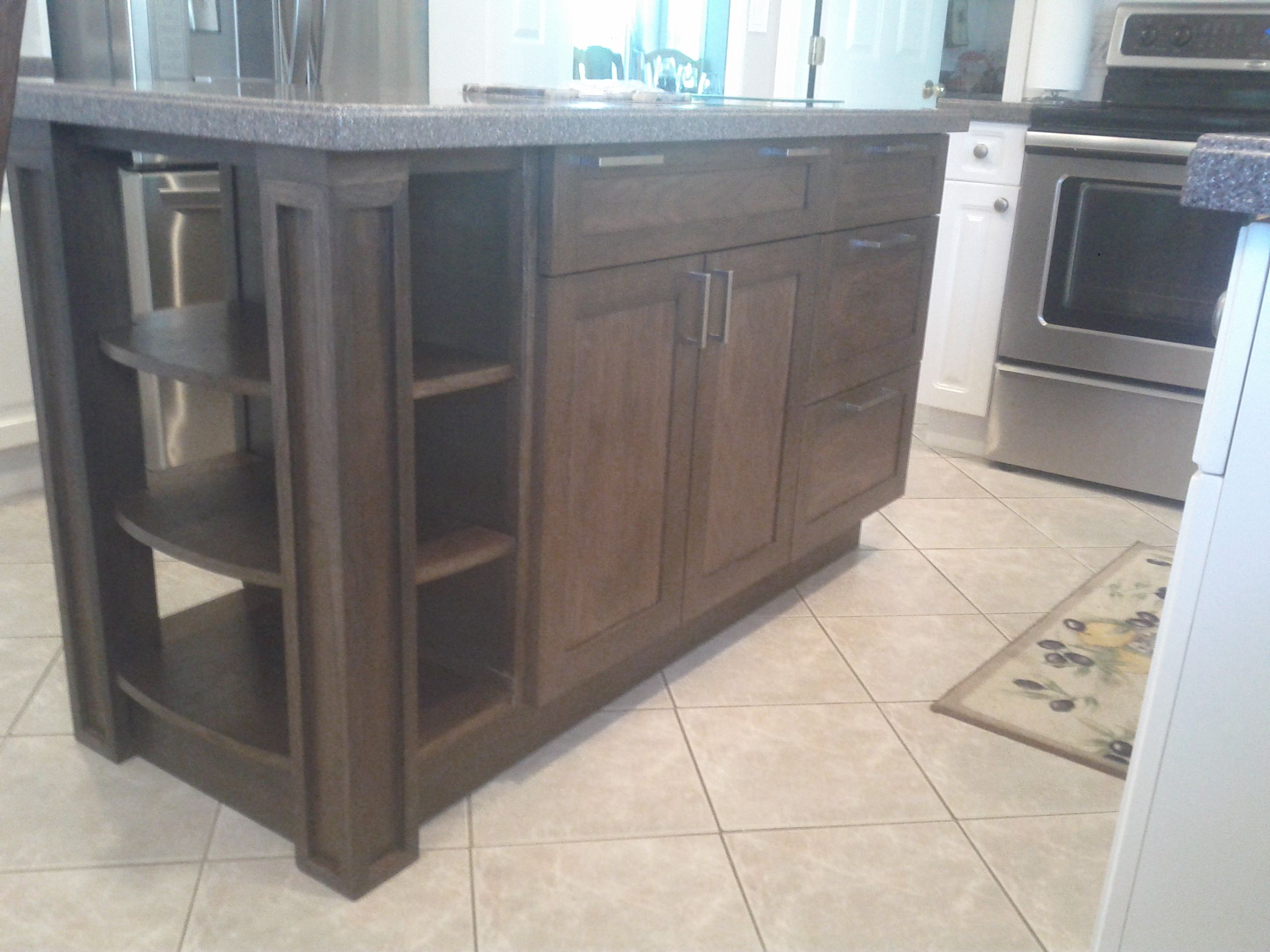 Custom Made Black Walnut Kitchen Island By Mortise And Tenon