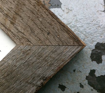 Custom Made 3 Opening Natural Reclaimed Wood Picture Frame (4x4)
